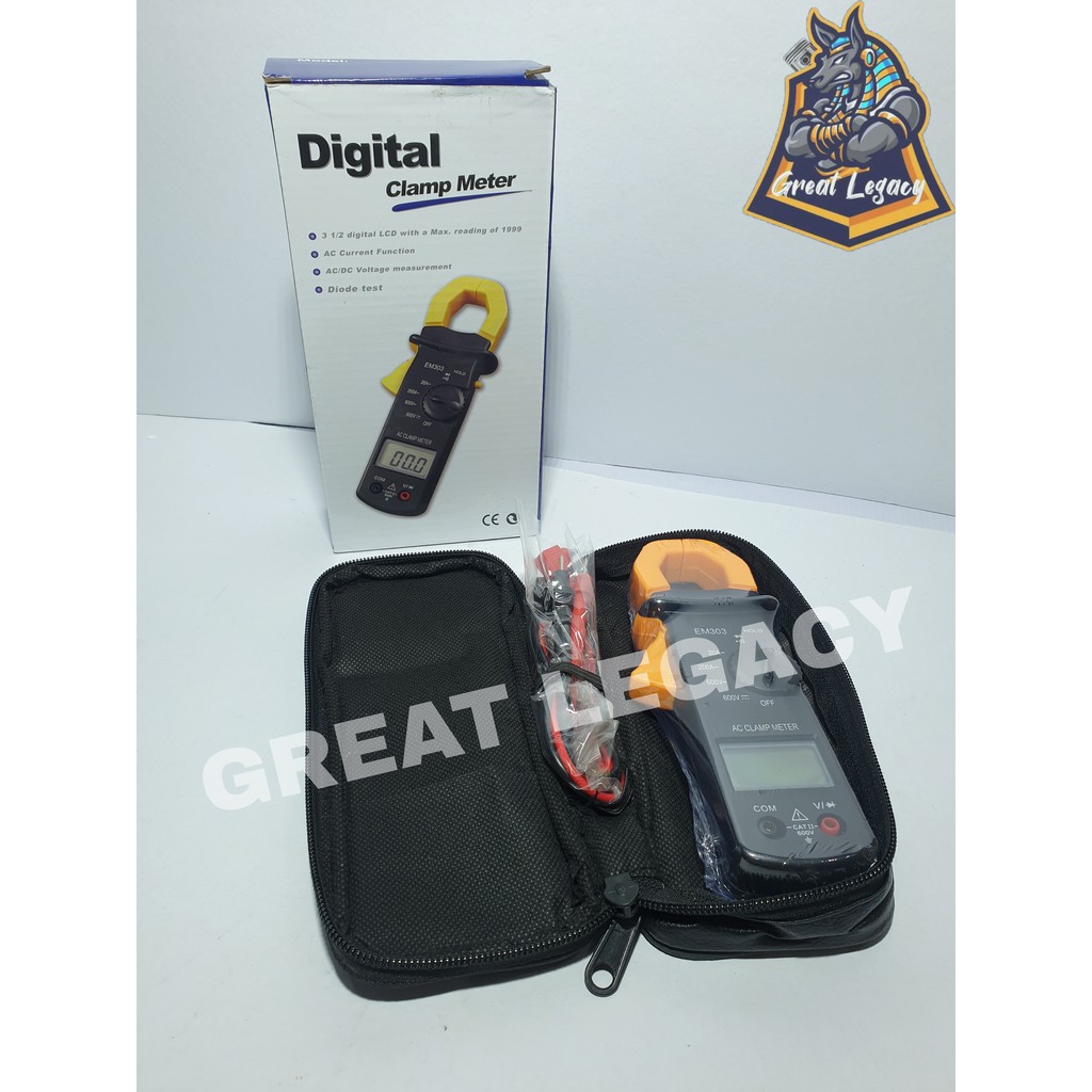Digital Clamp Meter EM-303 ( HEAVY DUTY ) | Shopee Philippines