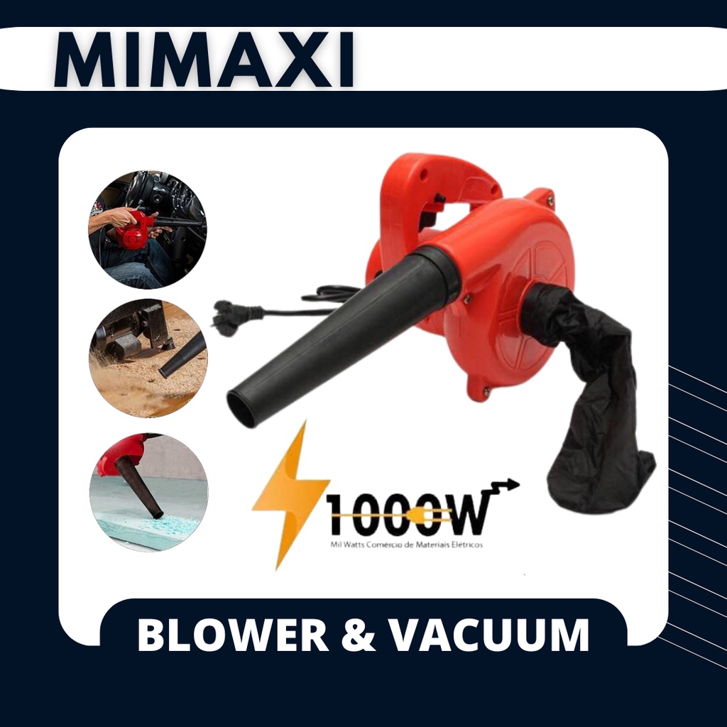 220V 1000W Electric Air Blower Vacuum Cleaner Blowing Dust Collecting 2 ...