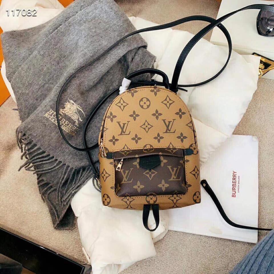 LOUIS VUITTON Palm Springs Mini Monogram. Size