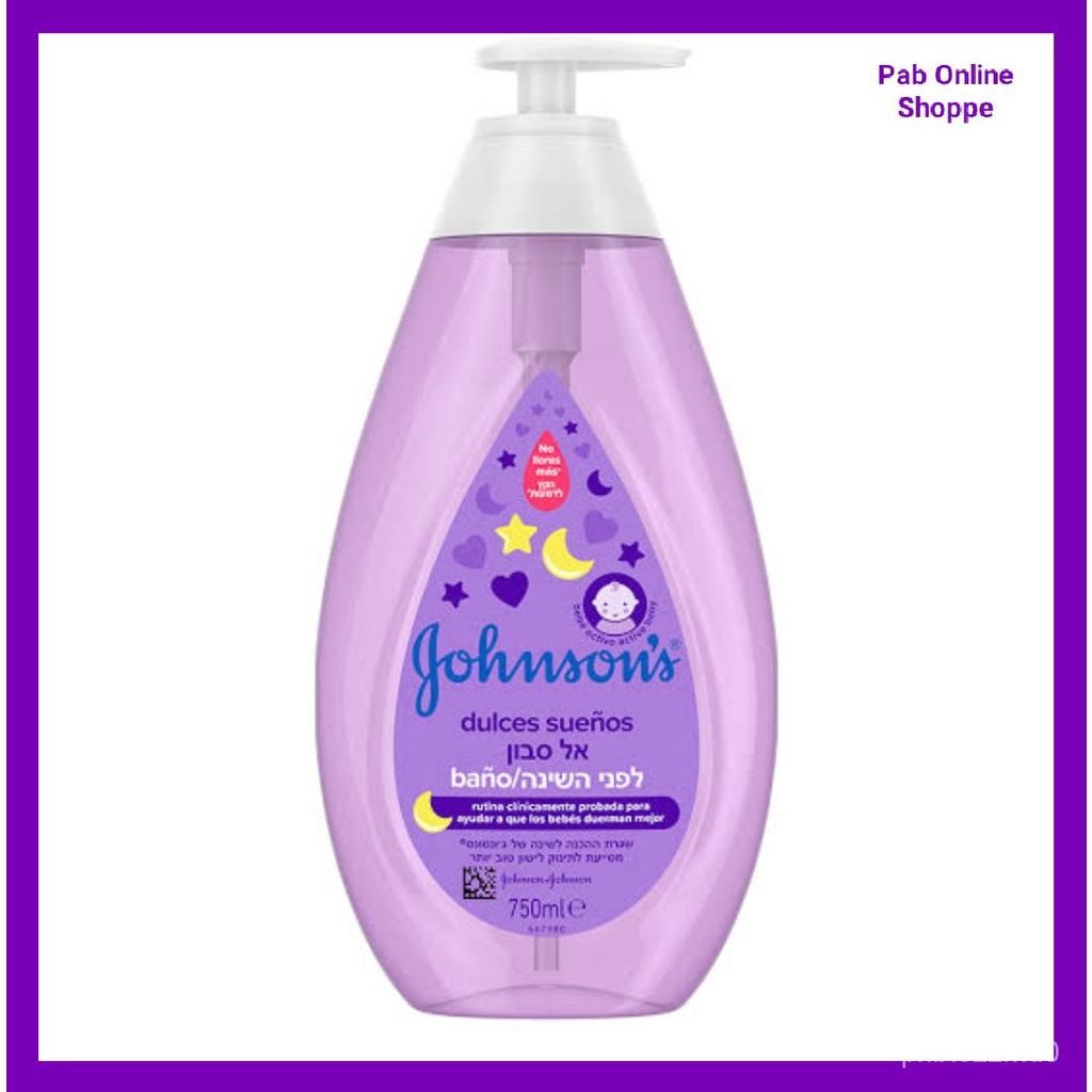 JOHNSONS BABY SHOWER GEL BEDTIME DULCES SUENOS BANO 750ML