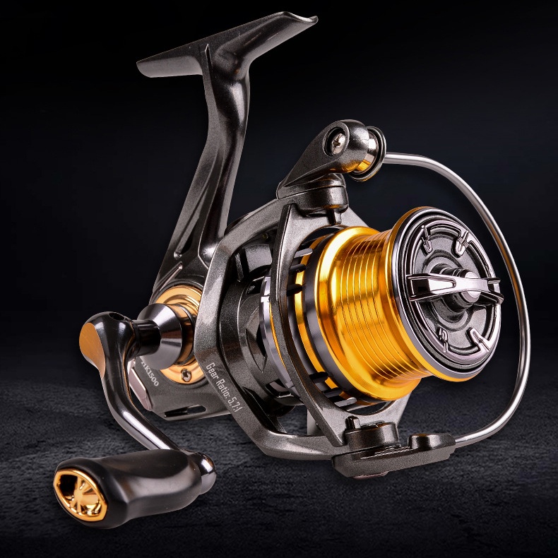 exbert fishing reel Rod And Combo - Fishing Rod Combos For Men Ceramic guide ring is little hurt to fishing line EXBERT Full Metal HK800-HK5000 BFS