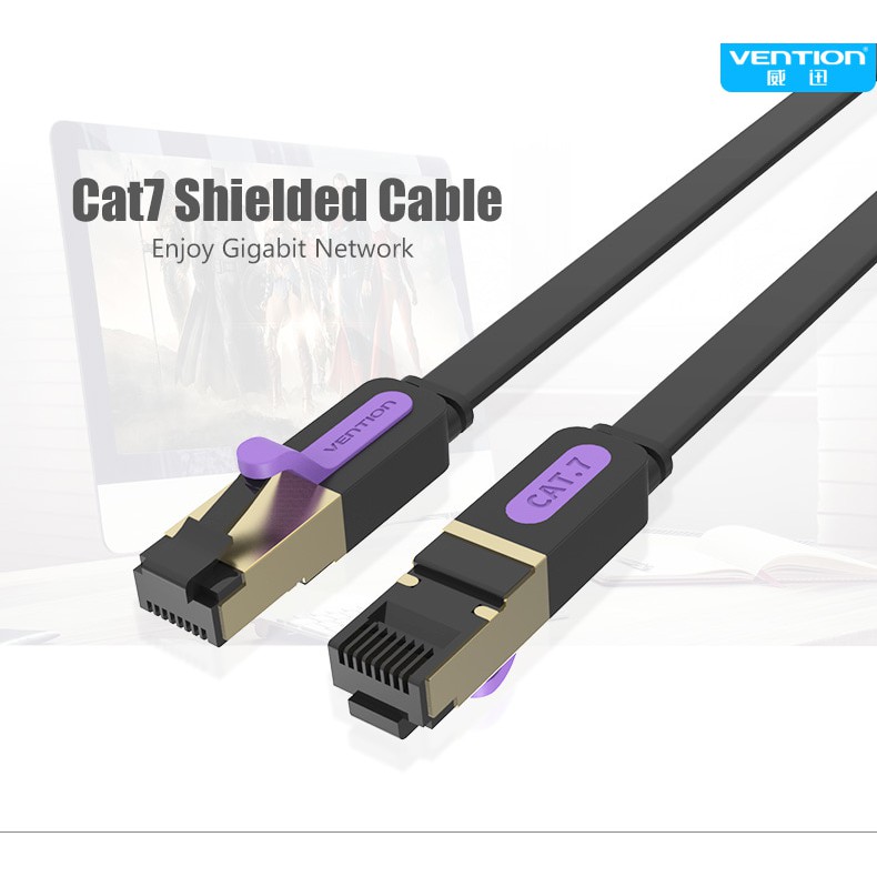 vention-ica-15m-cat7-flat-high-speed-double-shielding-lan-cable