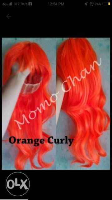 Long Wavy wigs party wigs blonde black white green brown red purple yellow pink long wig synthetic Shopee Philippines