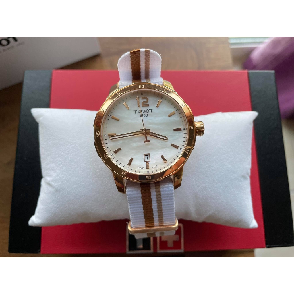 Tissot quickster mother of pearl sale