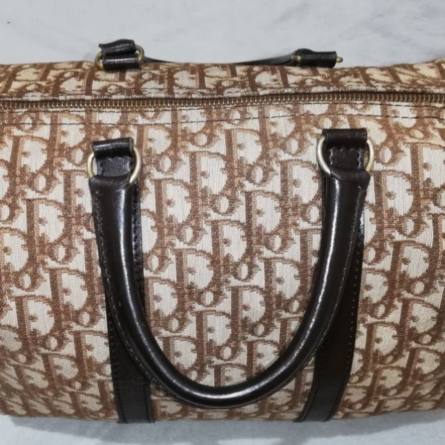 Sold at Auction: Vintage Christian Dior Monogram Speedy Boston Bag