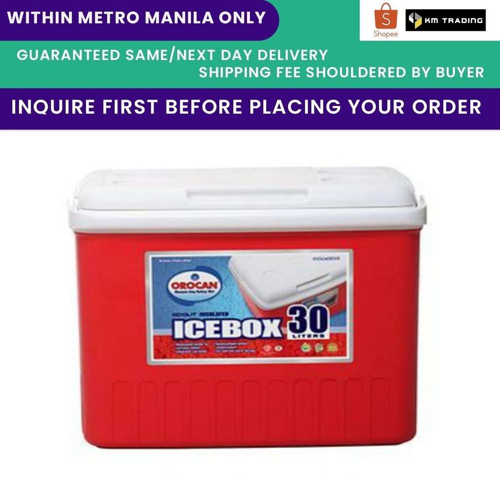 Orocan Ice box IceBox Cooler Chest Insulated 30L w/free ice scoop ...