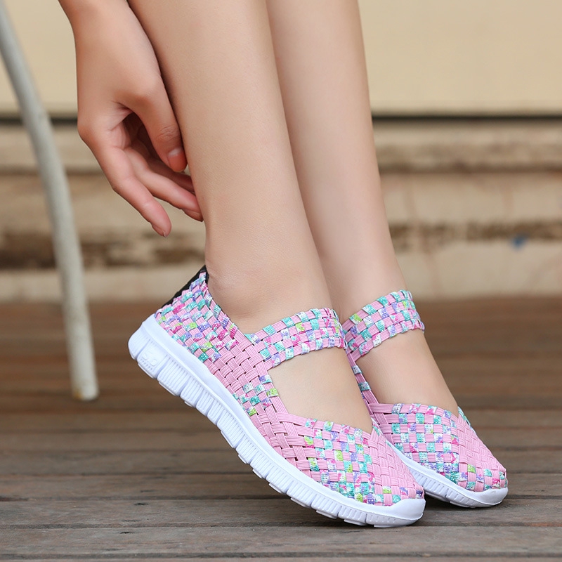 Woven trainers womens sales