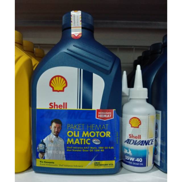Advanve Ax7 Matic 4T 0.8L 10W 30 Shell Advance Gear Oil 15W 40 120Ml