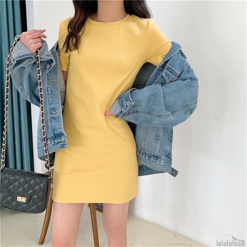 New Cotton Dress with Pocket M-XXL | Shopee Philippines