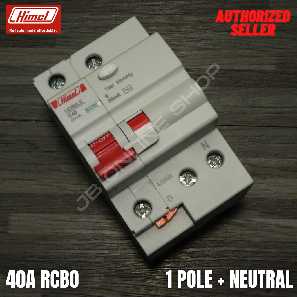 Himel Residual Current Operated Circuit Breaker (RCBO) 40A 1 Pole ...