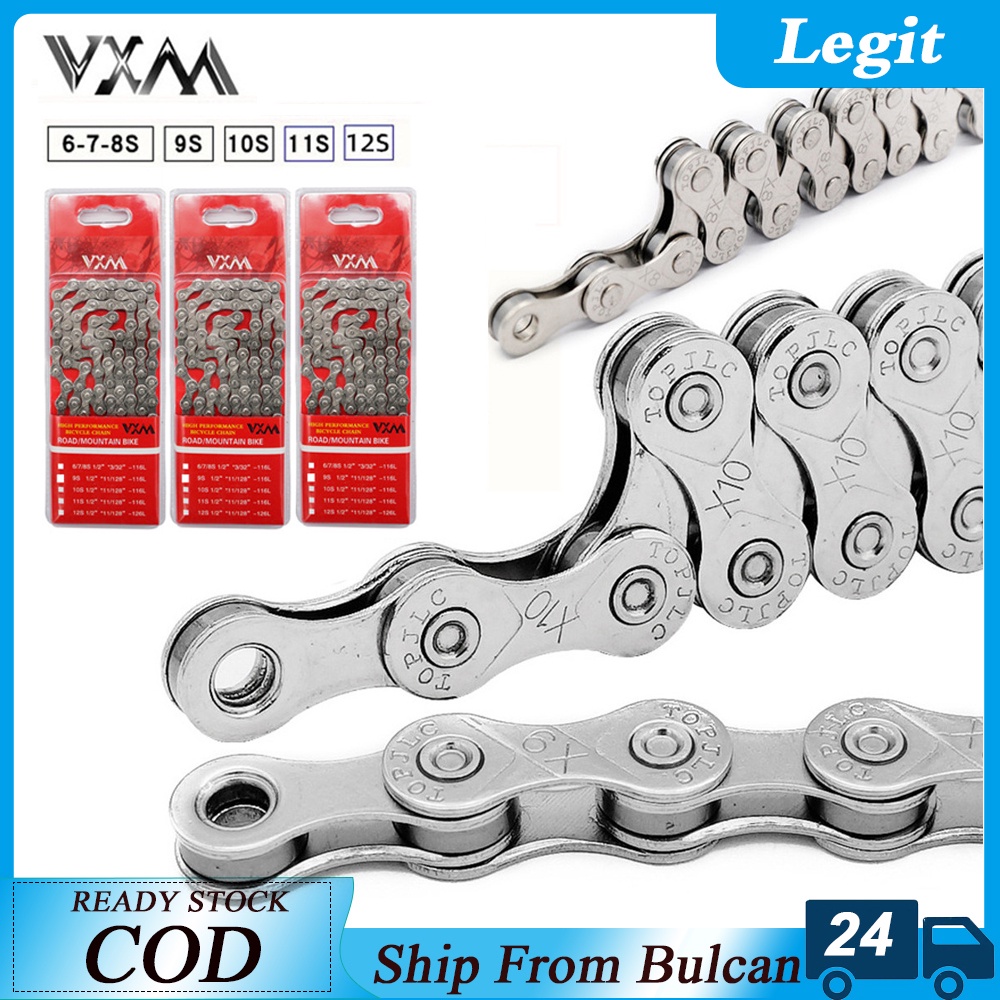 VXM Bicycle Chains 6 7 8 9 10 11 12 Speed Chain MTB Chain Road Bike 24 27 30 Speed Bicycle Parts Shopee Philippines