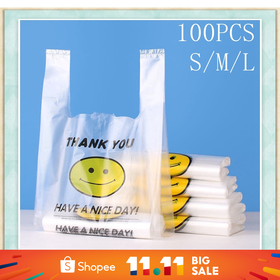 Smiley best sale plastic bag