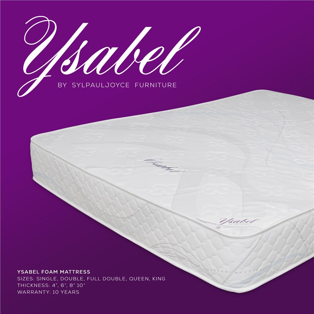 SYLPAULJOYCE Ysabel 4" Foam Mattress (Single/Double/Full Double/Queen