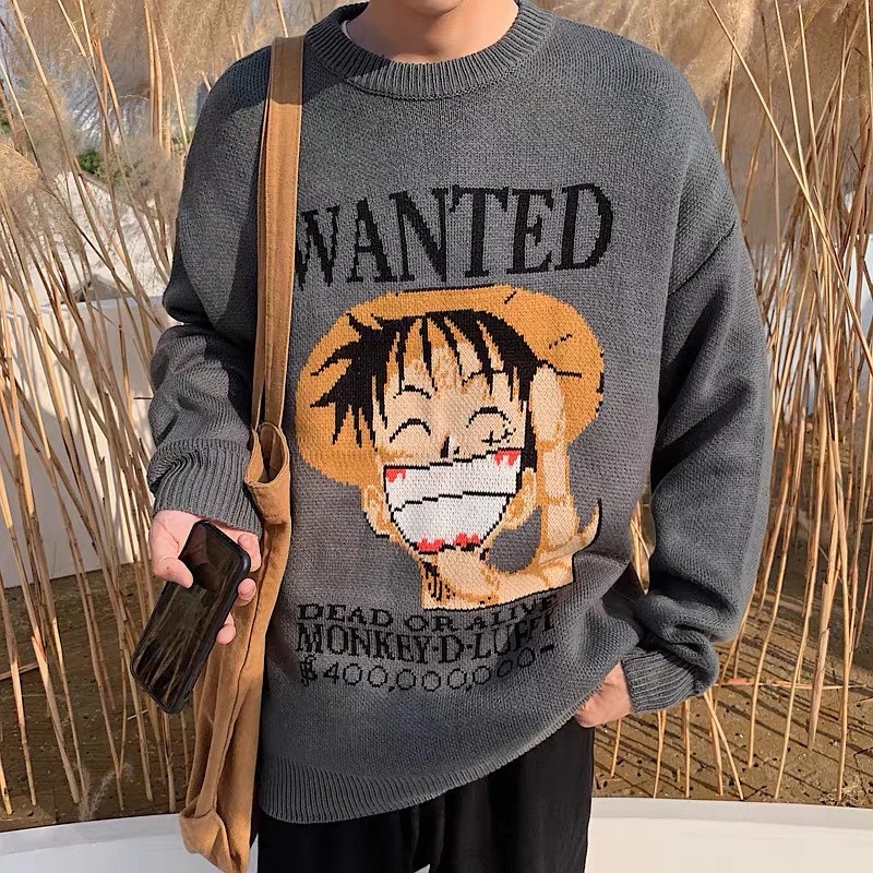 One piece luffy bounty wanted sweater sale