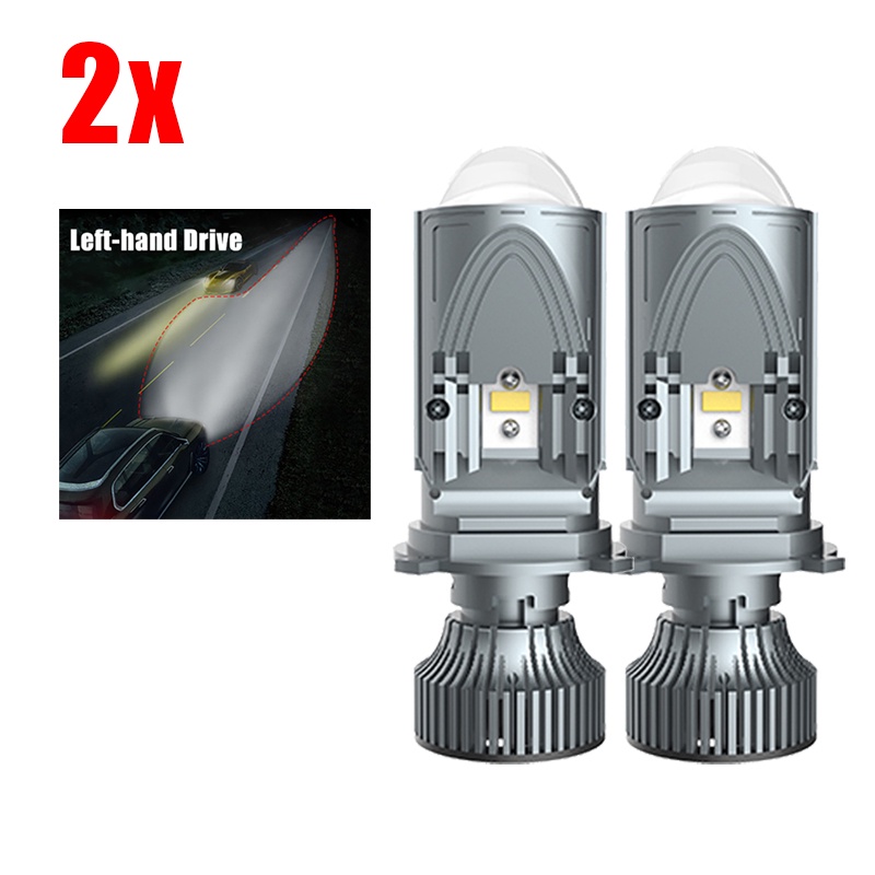 F40 LED H4 100W 12000LM LED Mini H4 Bi-led Lens Projector