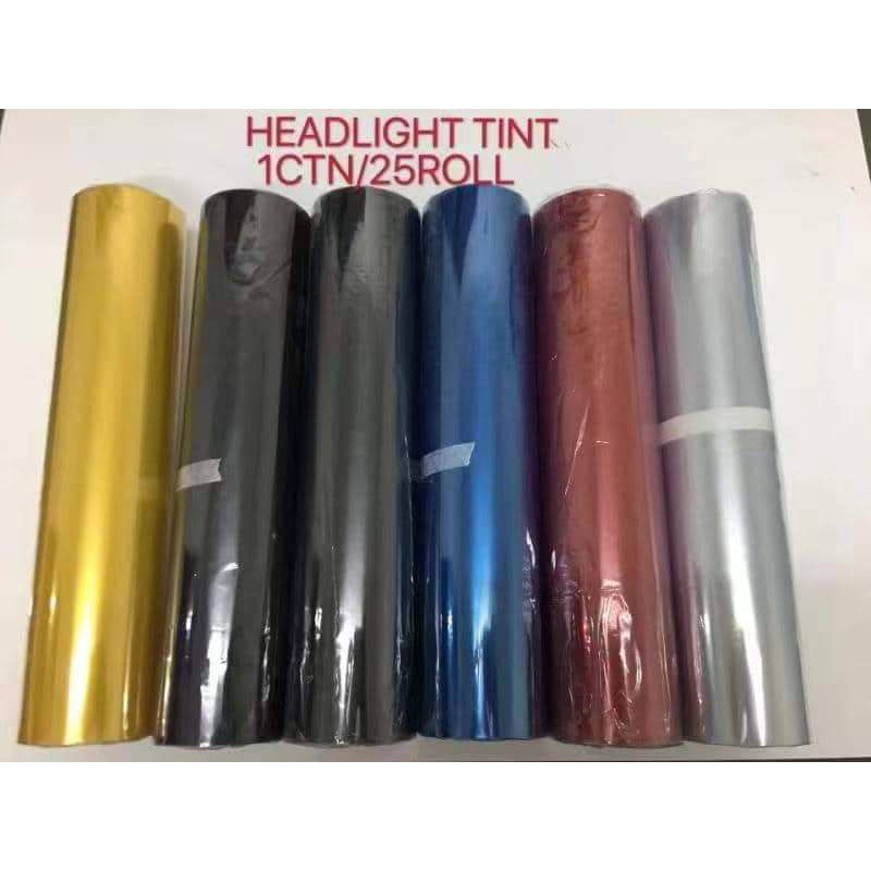 8 meters plain color headlight/helmet visor tint sticker Shopee
