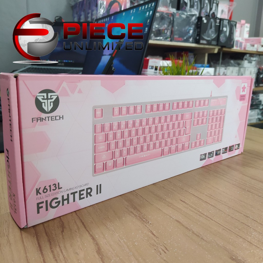 Fantech K613l Fighter Ii Sakura Edition Pink Gaming Keyboard Piece