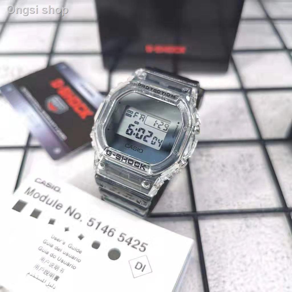 RJS TRANSPARENT DW5600 DIGITAL waterproof watch unisex(mens watch