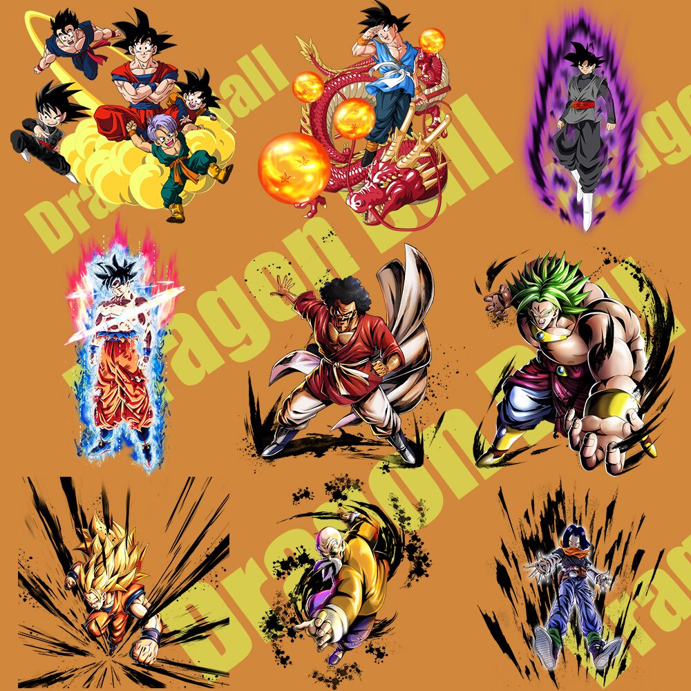 Dragon Ball Iron on Letters Vinyl Heat Transfer Patches for Clothes ...