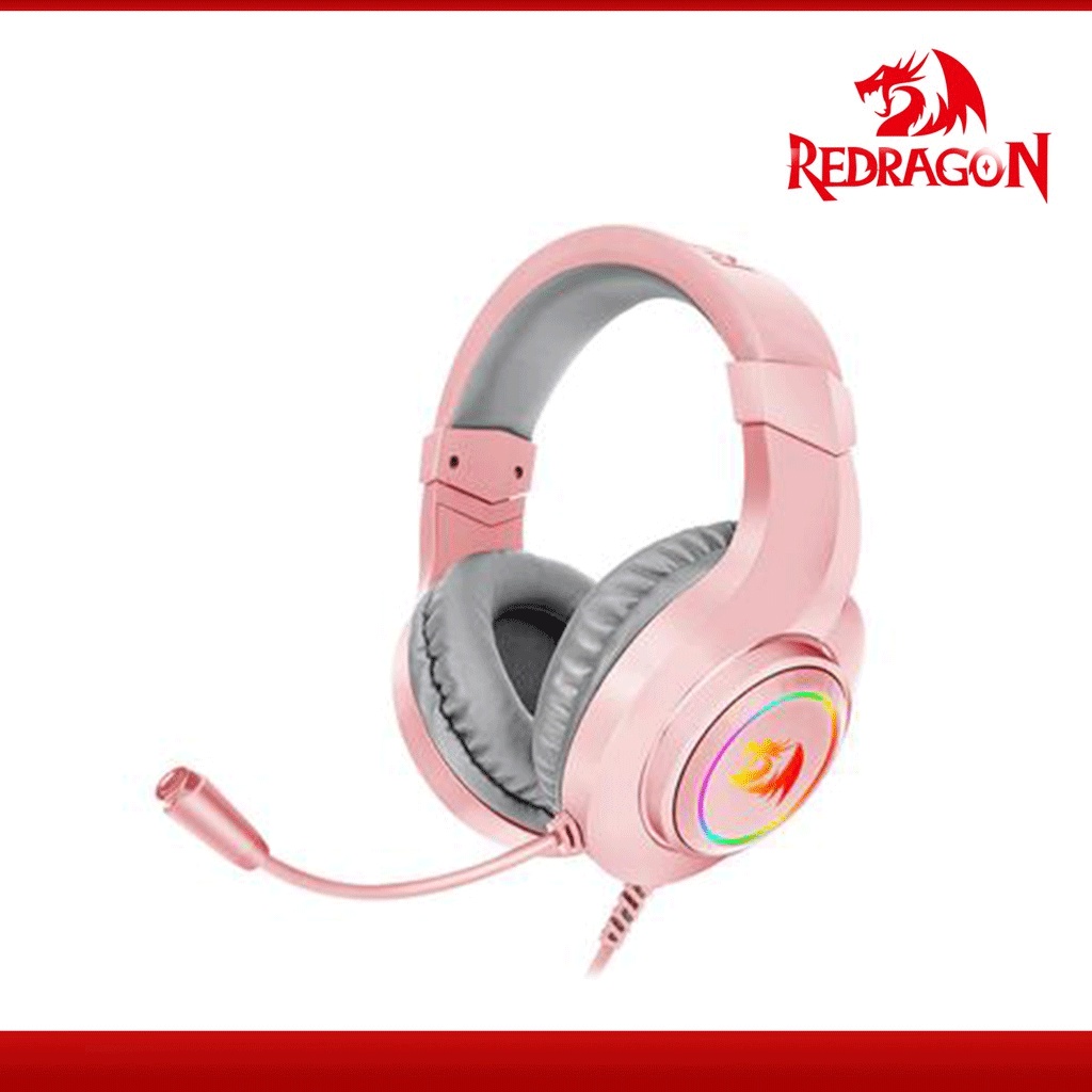 Redragon Hylas Wired Gaming Headset (Pink) (H260-P) | Shopee Philippines