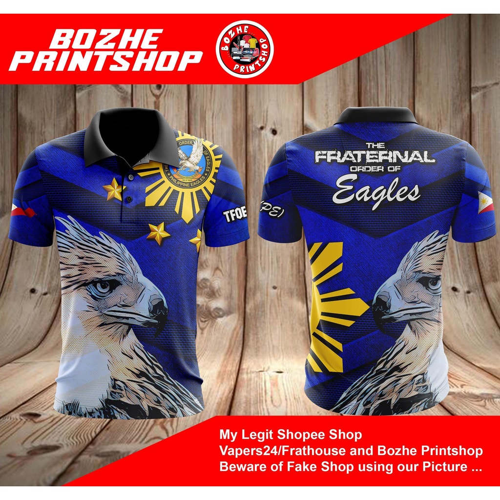 EAGLES POLO SHIRT DESIGN 7-11 (FULL SUBLIMATION)