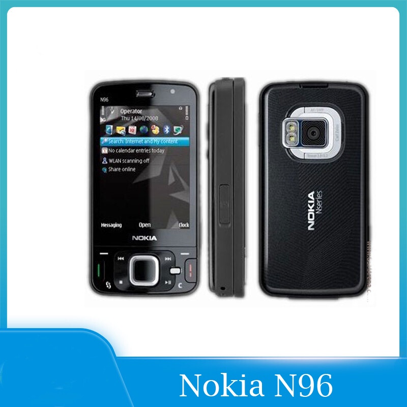 For Nokia N96 mobile phone GSM 3G 16GB WiFi GPS 5MP classical slider