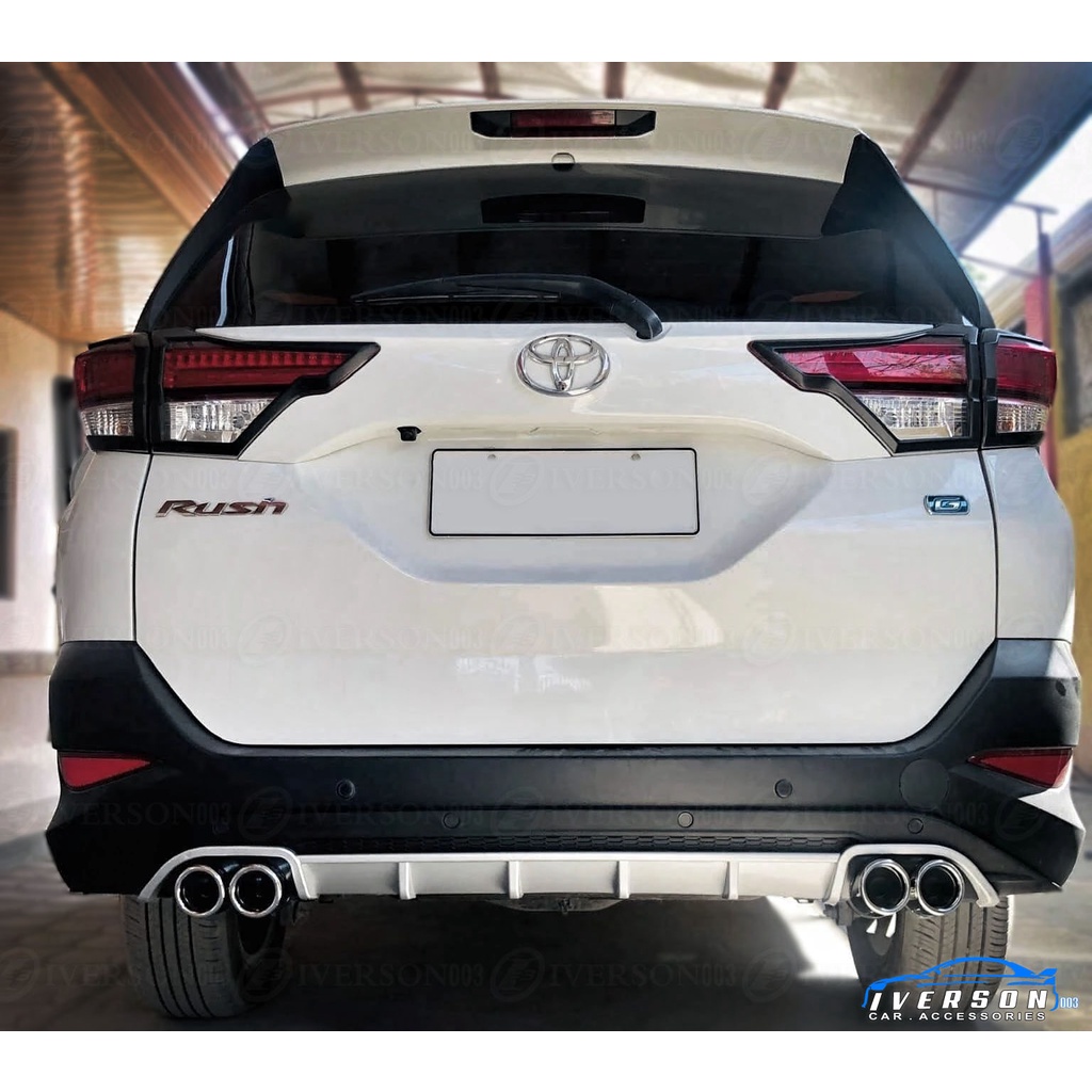 Rear Bumper Diffuser Two Tone for Toyota Rush 2018 to 2020 | Shopee ...