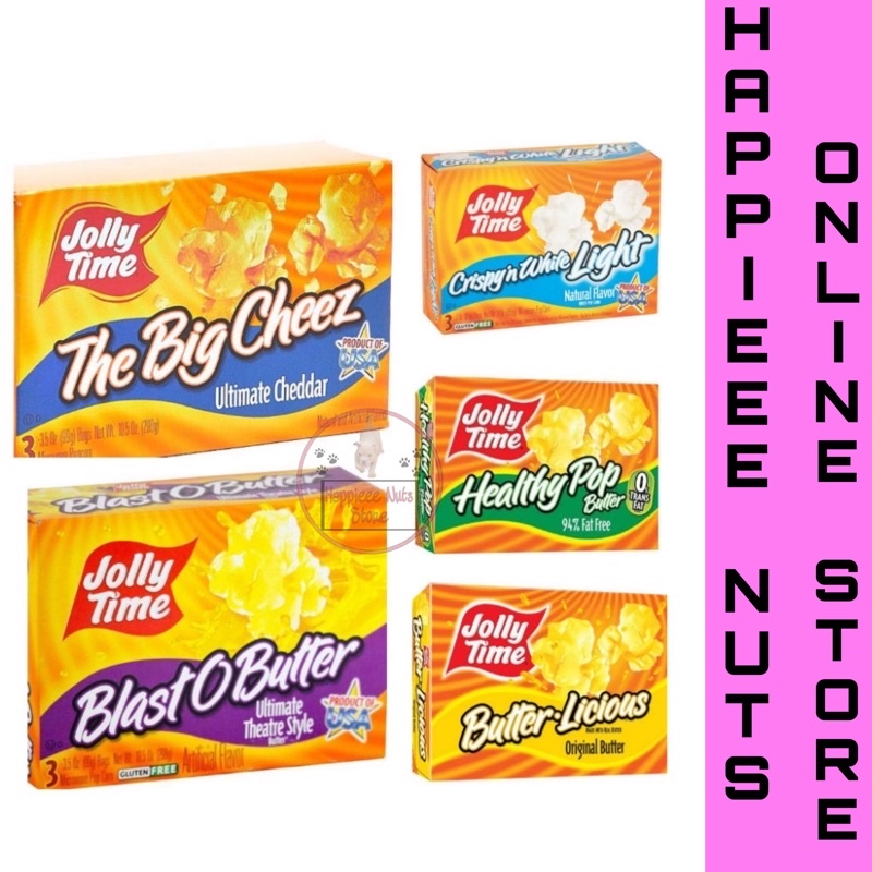 Jolly Time Blast O Butter Butterlicious The big Cheez Gluten Free Microwave Popcorn 298g