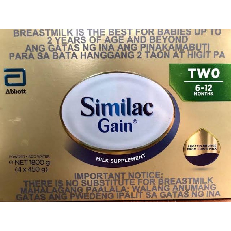 Similac gain 6 to 12 hot sale months price