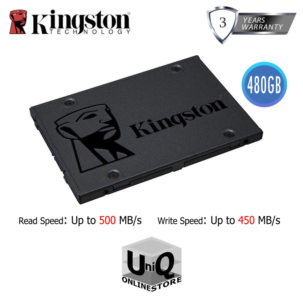 Kingston A400 480GB SSD 2.5Inch SATA III TLC 6GB/s Internal SSD