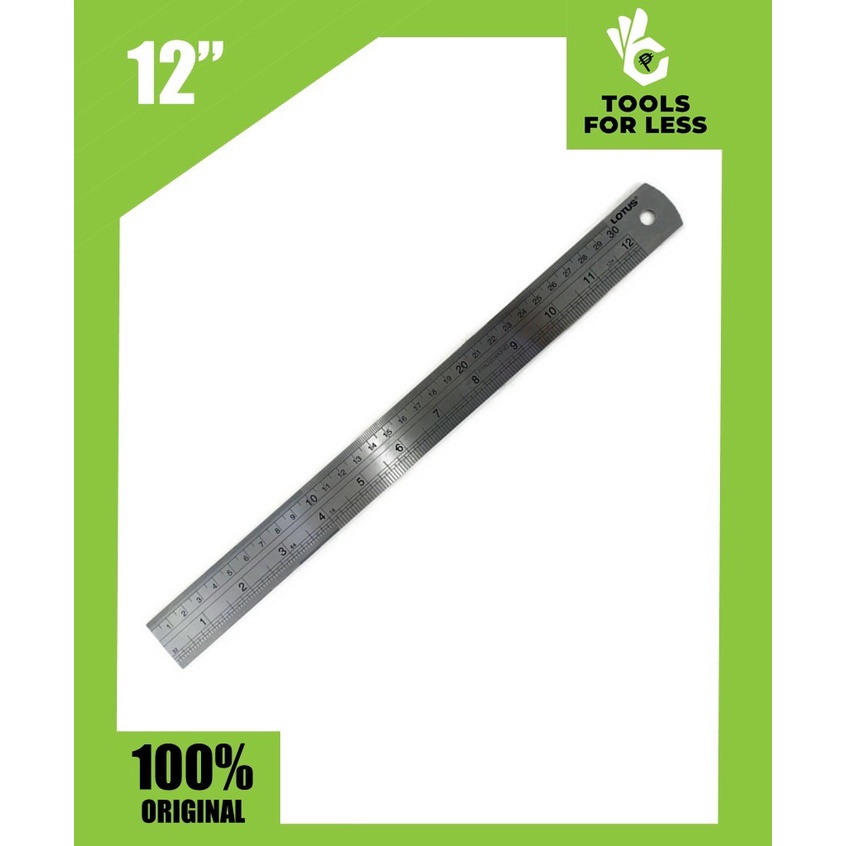 Lotus Stainless Steel Ruler 12 inches | Shopee Philippines