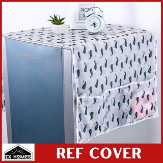 1pc Various Random Peva Refrigerator Cover Dust Cover Refrigerator Storage  Bag Fabric Waterproof And Dustproof Household Single And Double Door Refrigerator  Cover