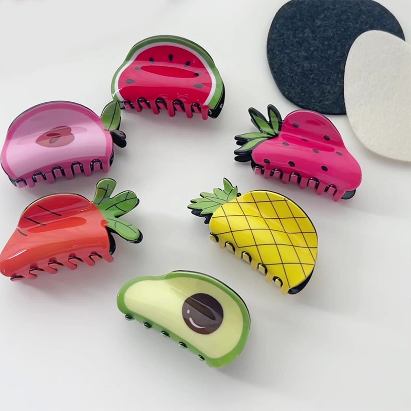 Vegetable Hair Clips Personality Creative Cute Hair Accessories Acetate