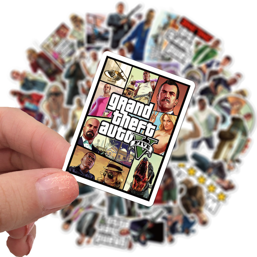 Gta Grand Theft Auto Sticker Waterproof Different Styles 50 Pcs Gta5 