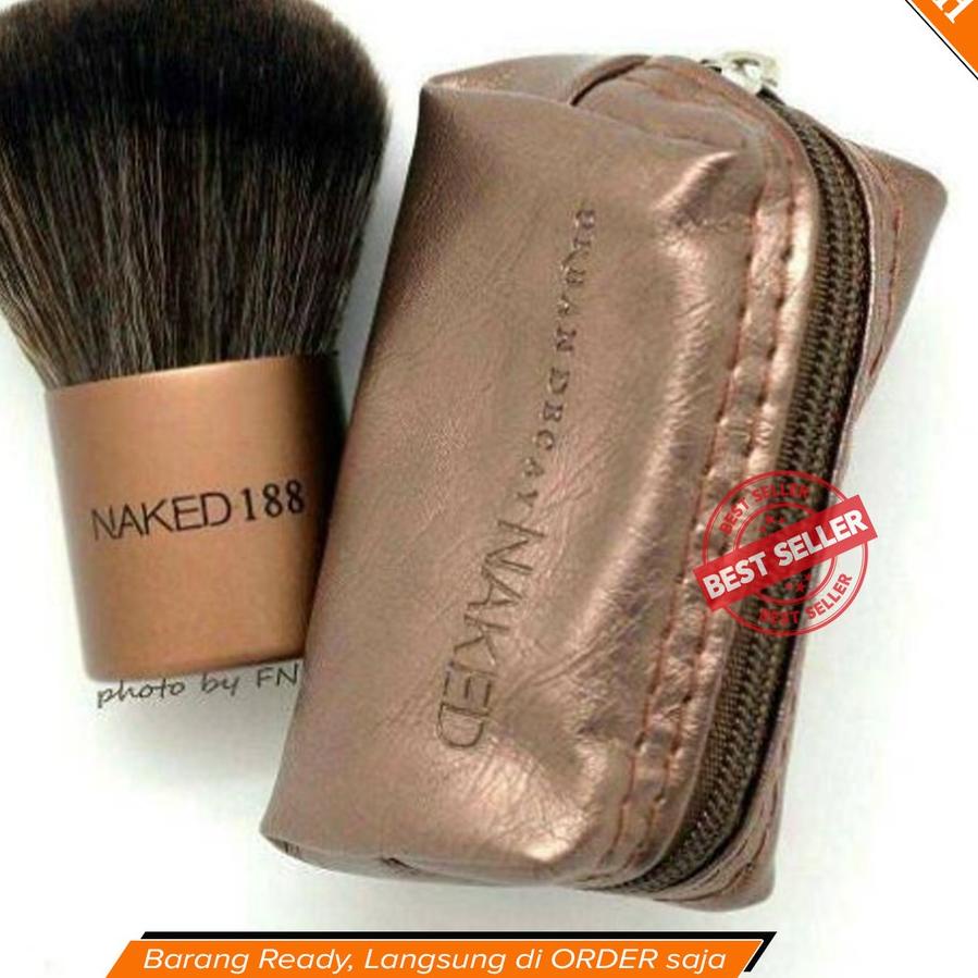 「Best」KABUKI Naked make up BRUSH + POUCH 293a Powder Applicator BRUSH