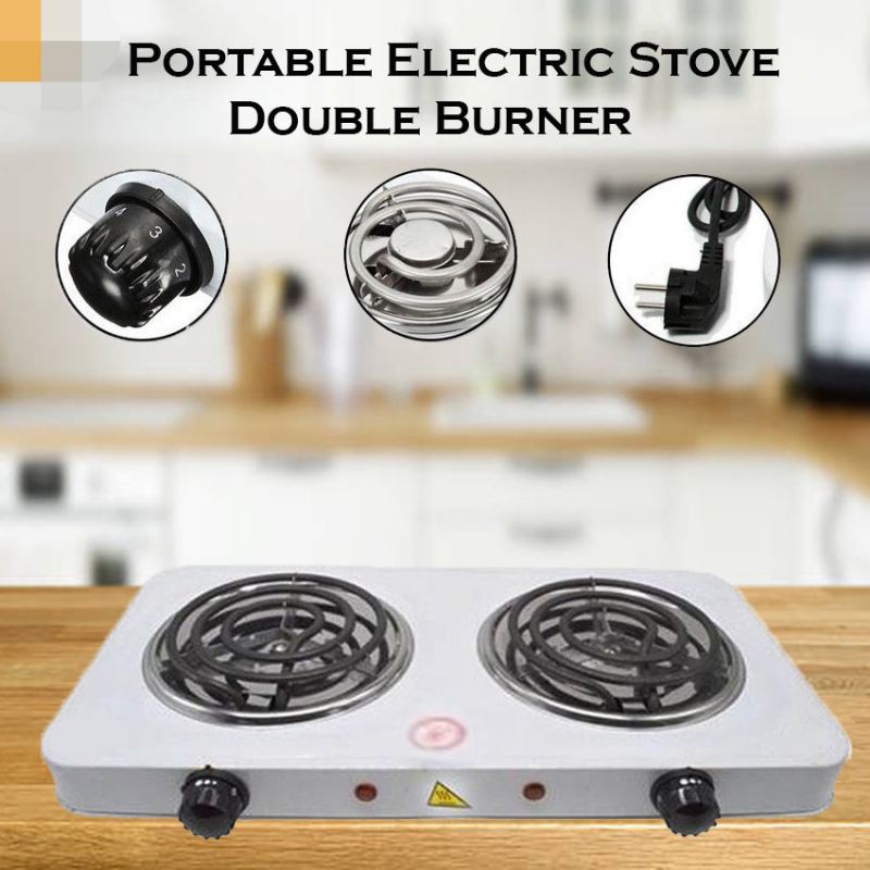 double burner electric stove, hot plate