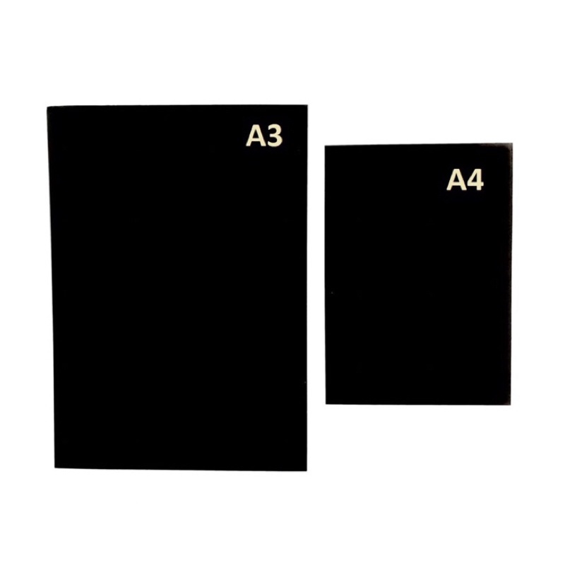 Black mounting board/board hitam/black card/card hitam (A4/A3 SIZE