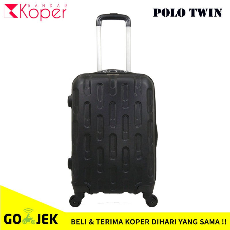 Koper Polo Twin 10003 Cabin Size 20 Inch Black | Shopee Philippines
