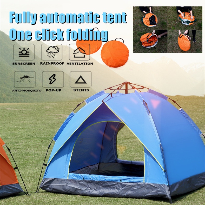 2/4/6/8/ Person Dome Camping Tent | Shopee Philippines