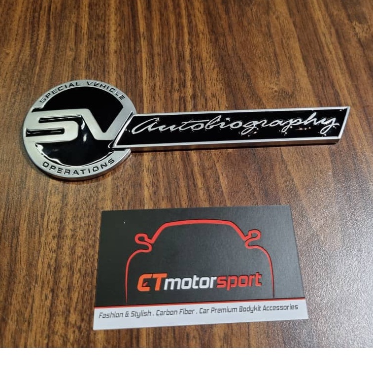 CT Concept Range Rover SV Autobiography Rear Back Metal Emblem ...