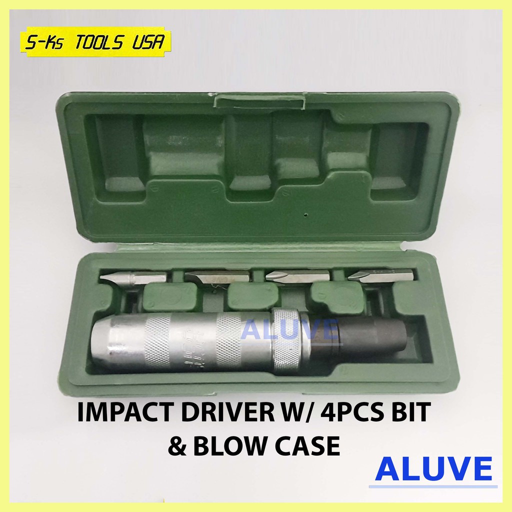 SKs Tools USA Impact Driver with 4pc bits | Shopee Philippines