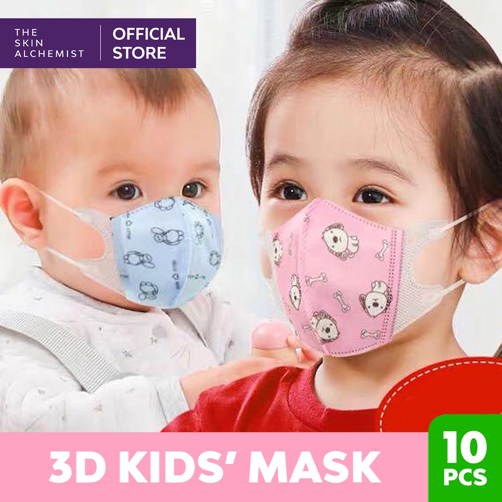 10 PCS 3D KN95 KIDS Disposable Face Mask for Baby Children EXCELLENT