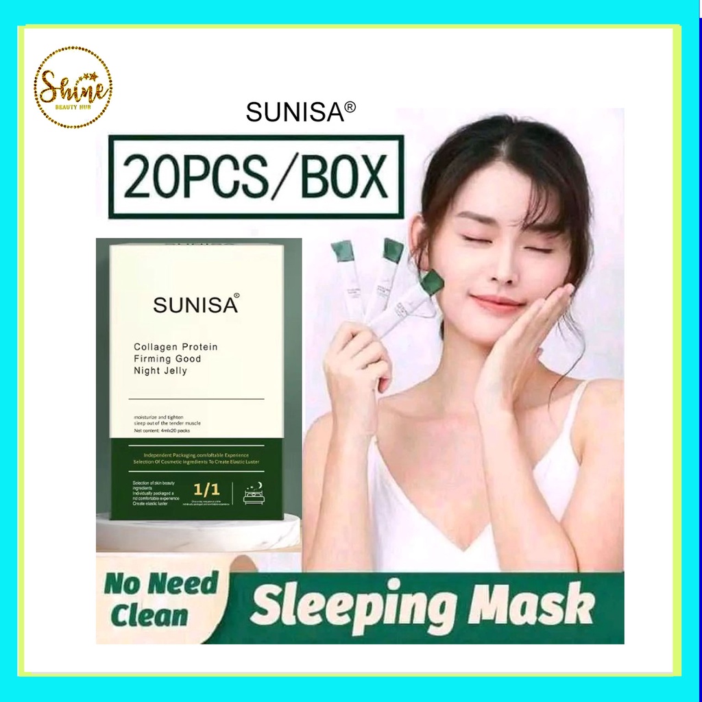 ORIGINAL Sunisa Collagen Firming Sleeping Mask(20sachets) | Shopee ...