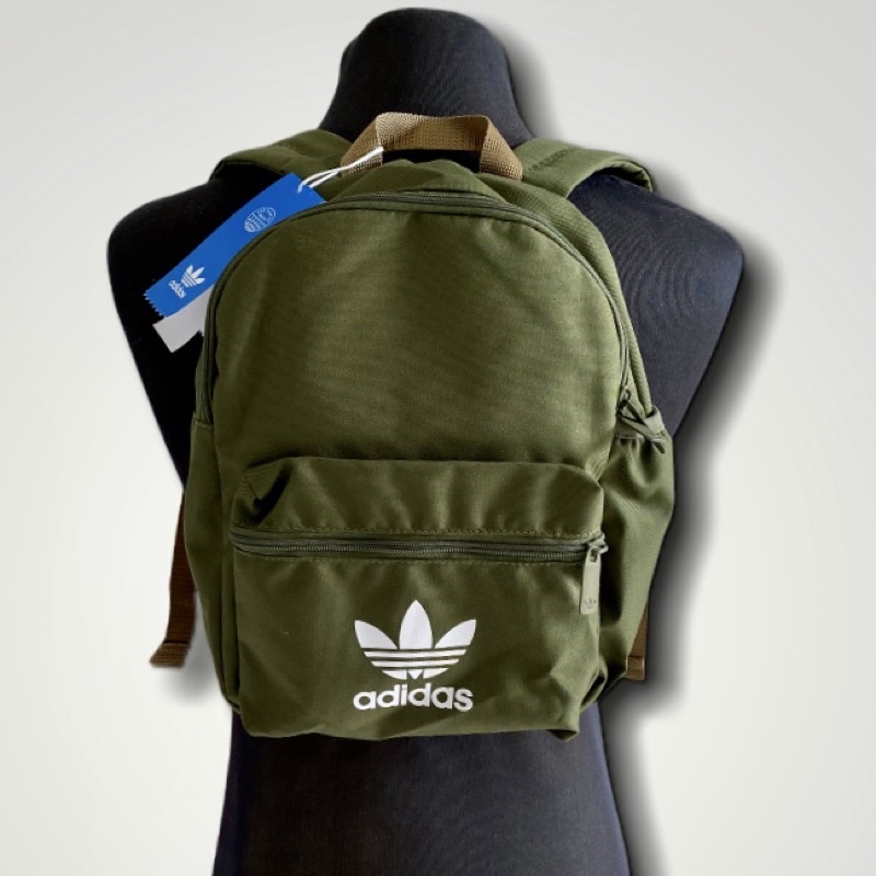 ADIDAS ARMY GREEN BACKPACK SMALL for girls Shopee Philippines