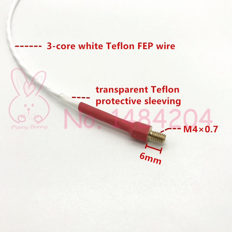 High Precision PT100 Temperature Sensor Class A RTD Probe M4 Brass ...