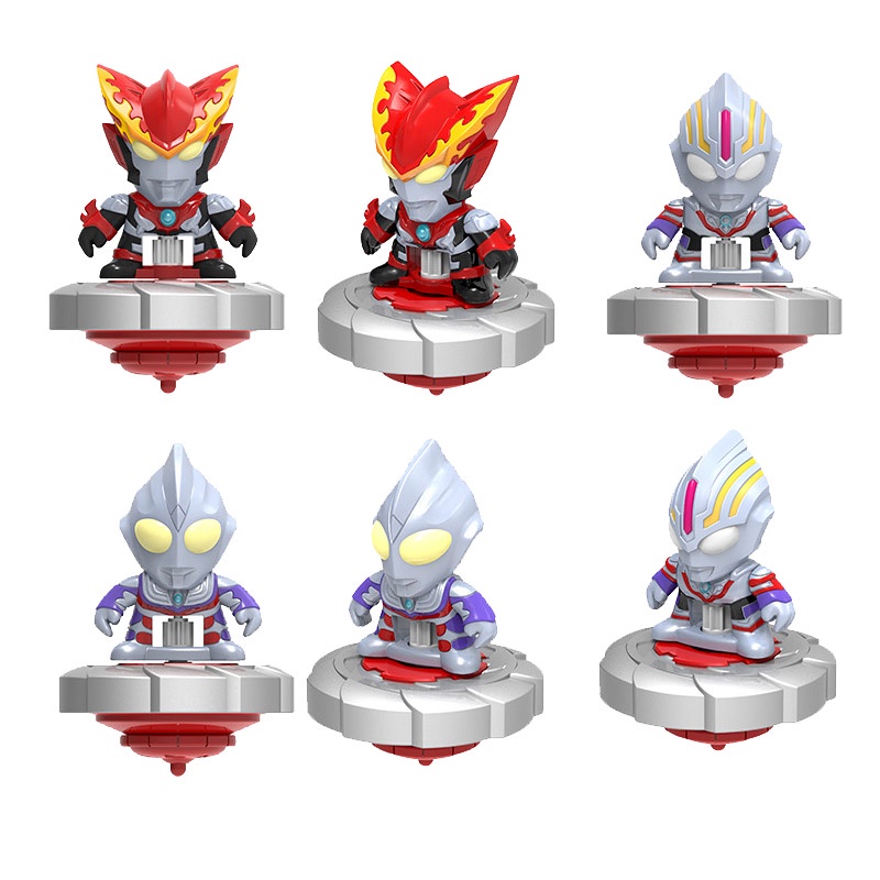Genuine Ultraman gyro toy children s pullbar rotating pullline battle