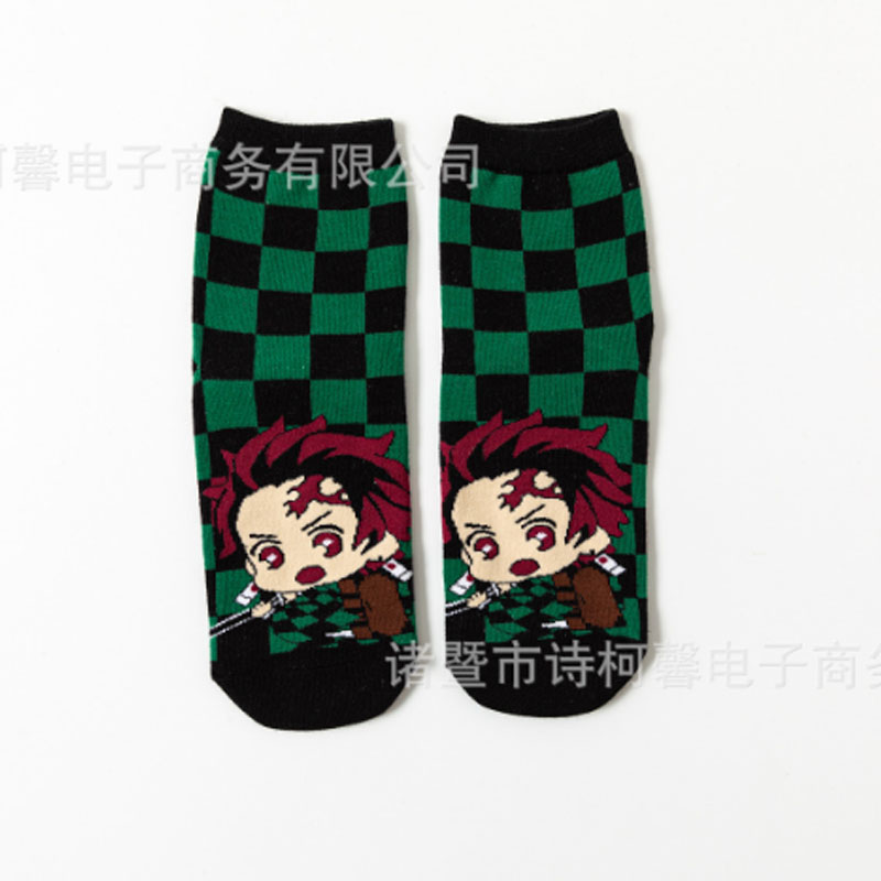 Nezuko Pattern Socks For Men 90% Polyester Leisure Middle Tube Crew Demon  Slayer Anime Manga Gift Idea - AliExpress