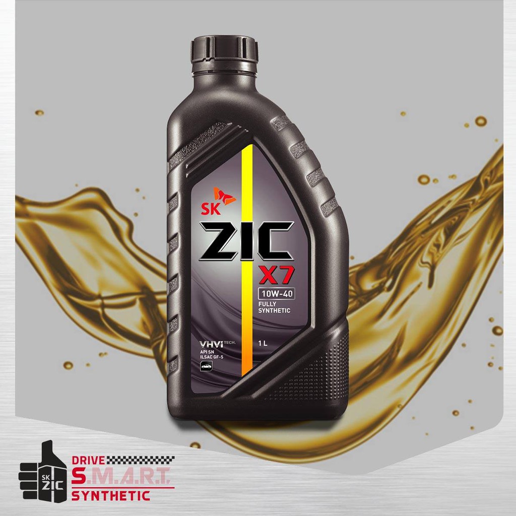 Zic X7 10W-40 Gasoline Engine Oil Fully Synthetic 1 Liter | Shopee ...