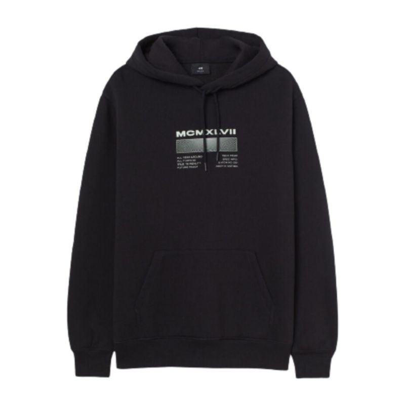 Hoodie H M MCMXLVII BLACK FULLTAG