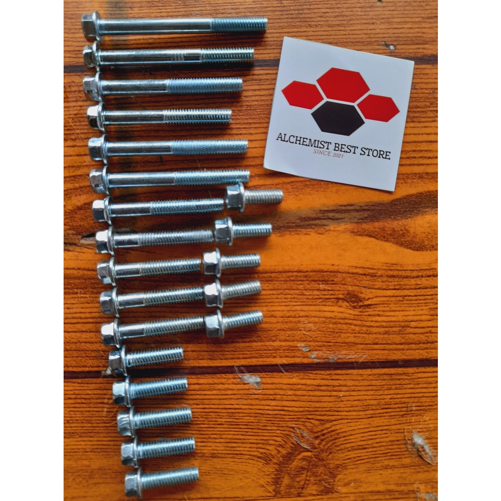 MESIN Yamaha Scorpio Engine Block Bolts 1Set/Yamaha Scorpio Bolts ...